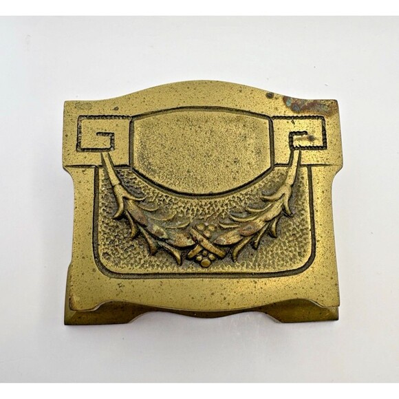 Vintage Art Nouveau Bronze Stamp Box - Picture 5 of 15